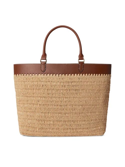 KYLA TOTE-TOTE-LARGE LAUREN RALPH LAUREN | 431982183001NATURAL/LAUREN TAN